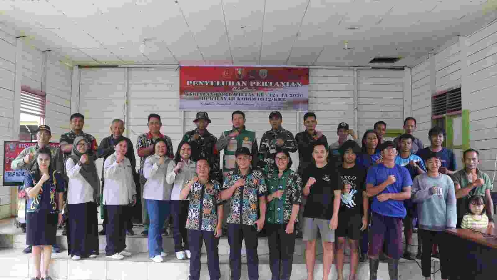 Perkuat Ketahanan Pangan, Satgas TMMD Ikuti Penyuluhan Pertanian